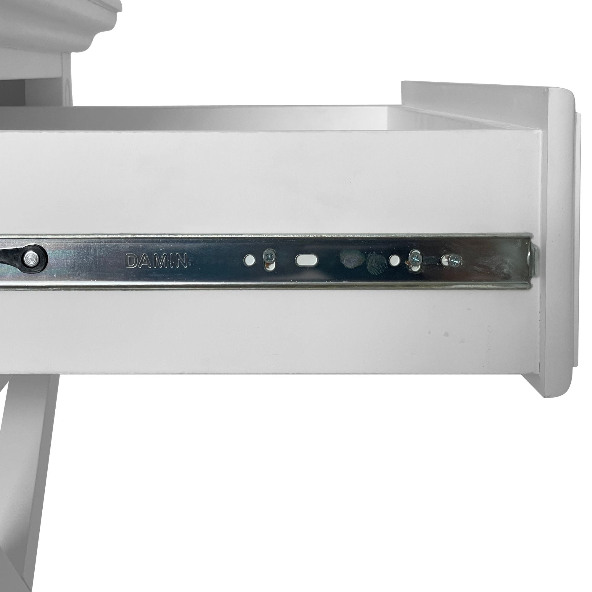 Sorrento Cross Leg Hamptons Side Table W/Drawer White - Image 17
