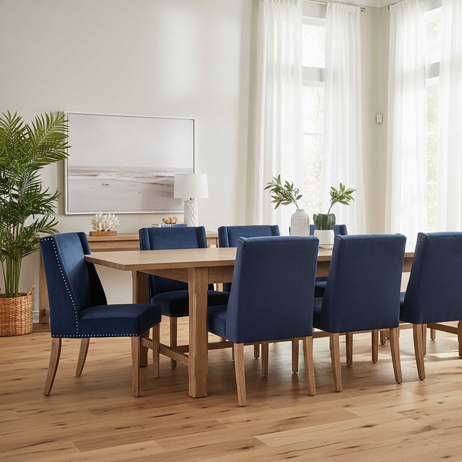 Balmoral Extendable 3.1 m Hamptons Oakwood Dining Table - Image 2
