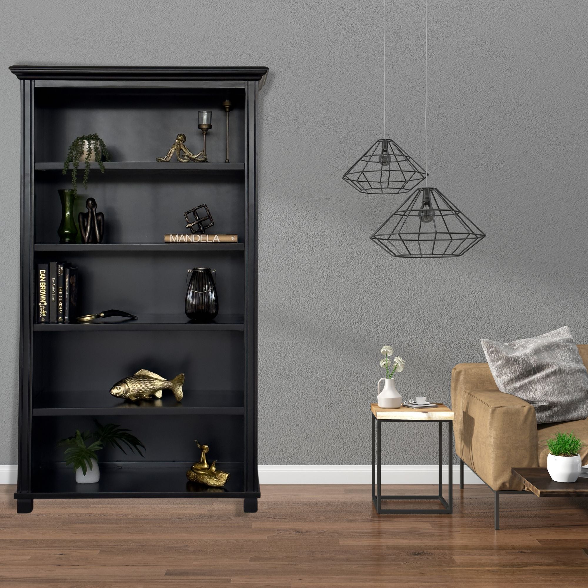 Sorrento 180cm Bookshelf Black - Image 2