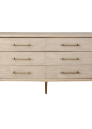 Bayview Dresser 6 drawer Natural Whitewash