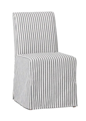 Slip Cover Only - Clifton Dining Chair Blue Stripe