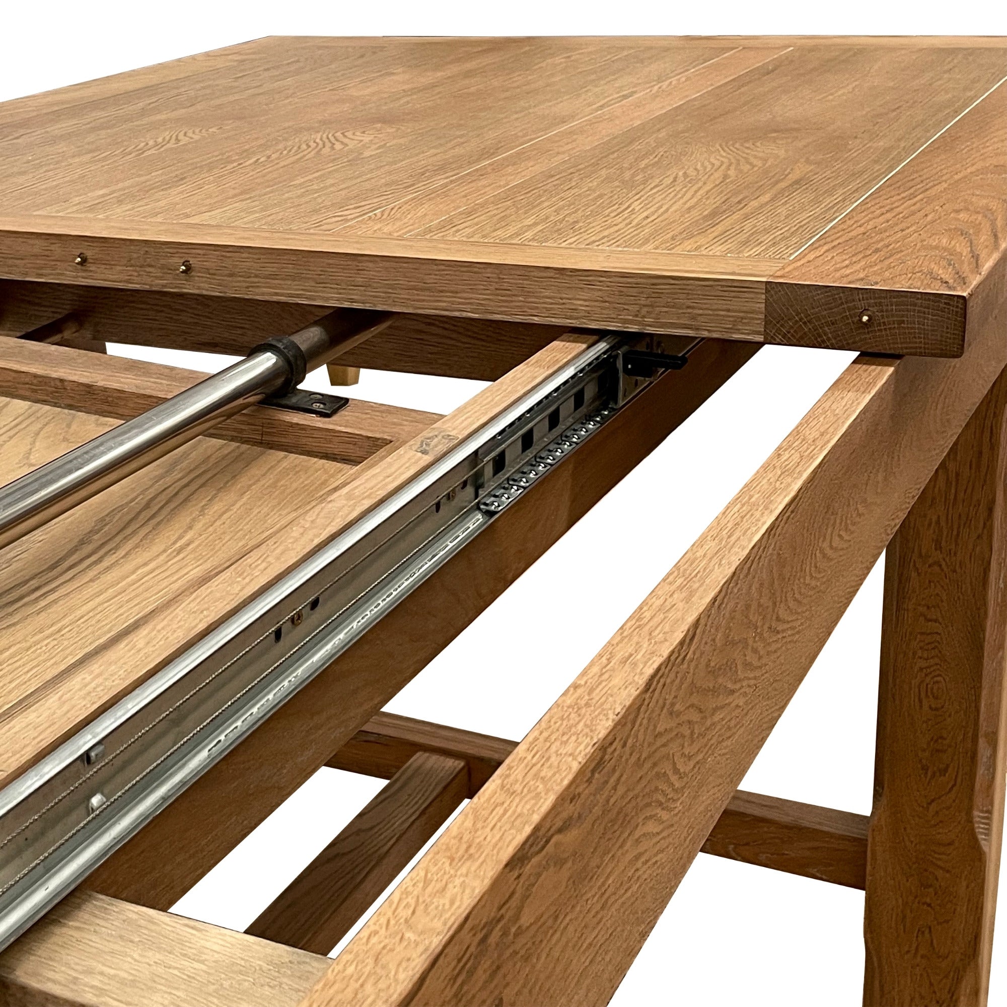 Balmoral Extendable 3.1 m Hamptons Oakwood Dining Table - Image 12