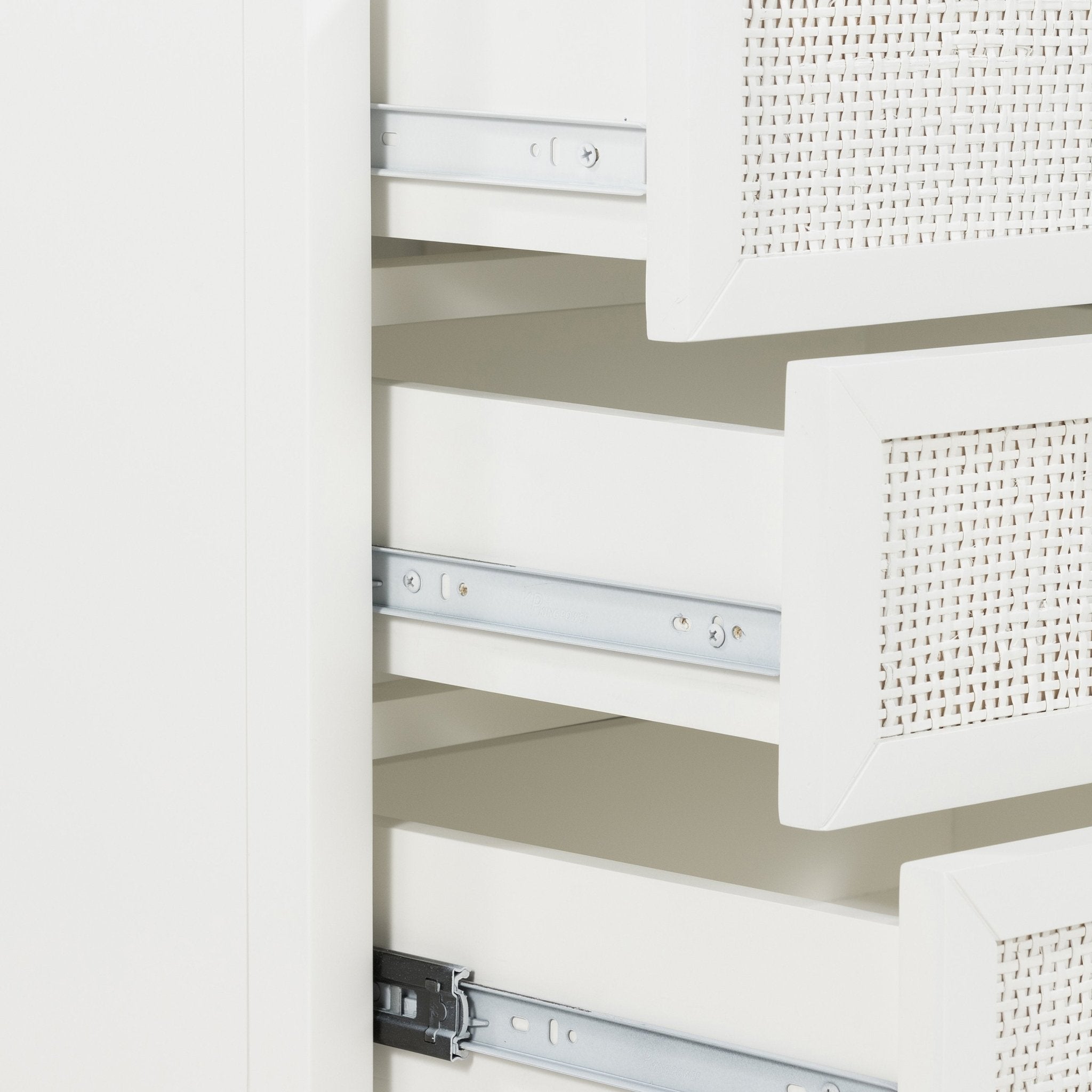 Santorini Bedside 3 Drawers White - Image 10