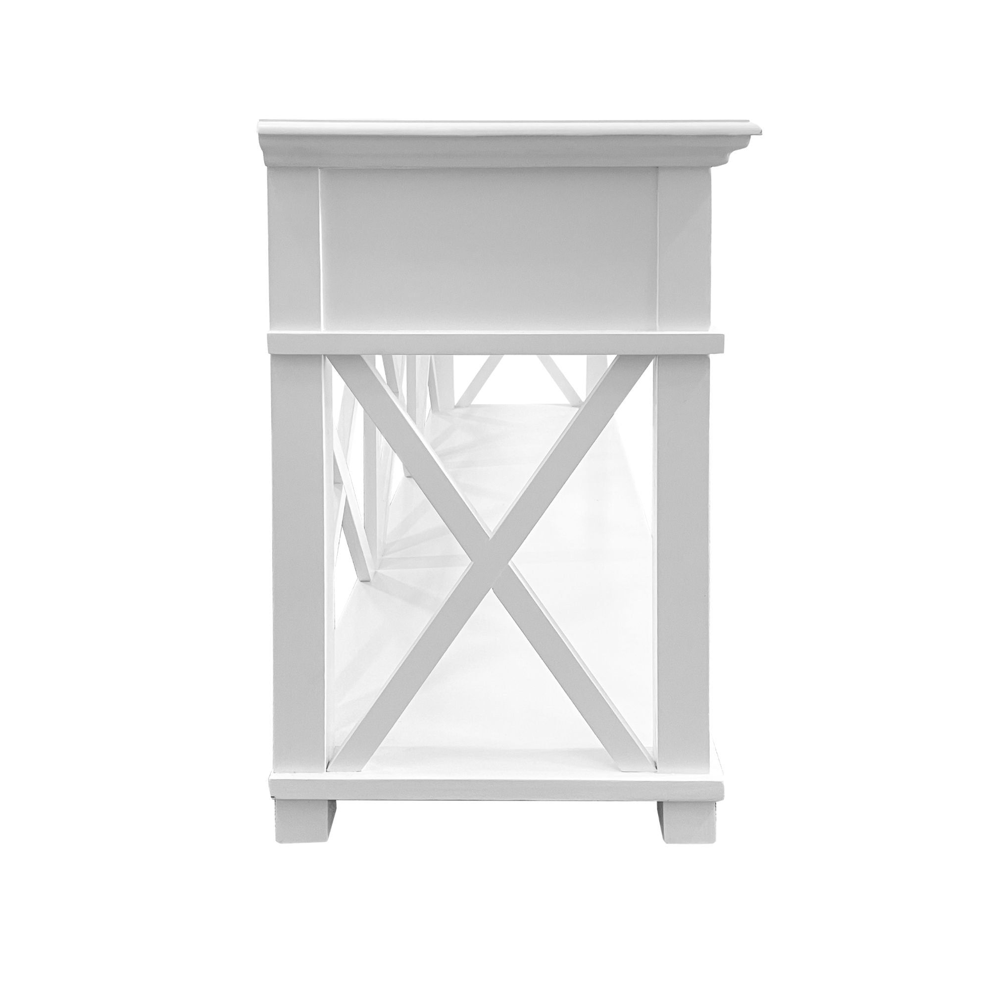 Sorrento 3 Drawer 190 cm Hamptons Console White - Image 6