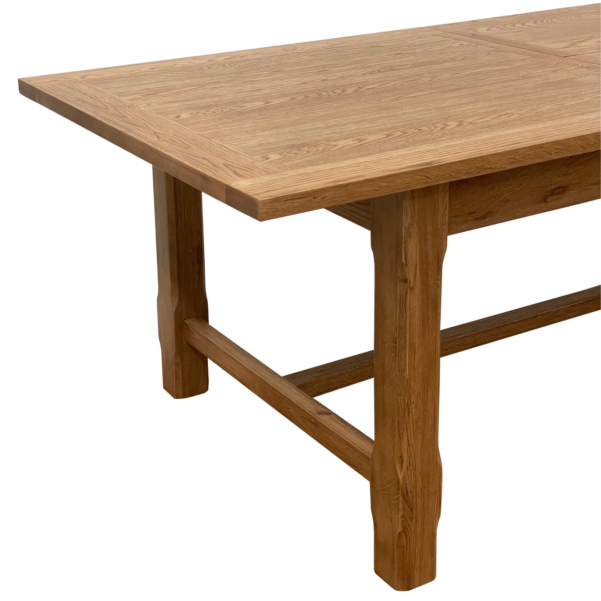 Balmoral Extendable 3.1 m Hamptons Oakwood Dining Table - Image 10
