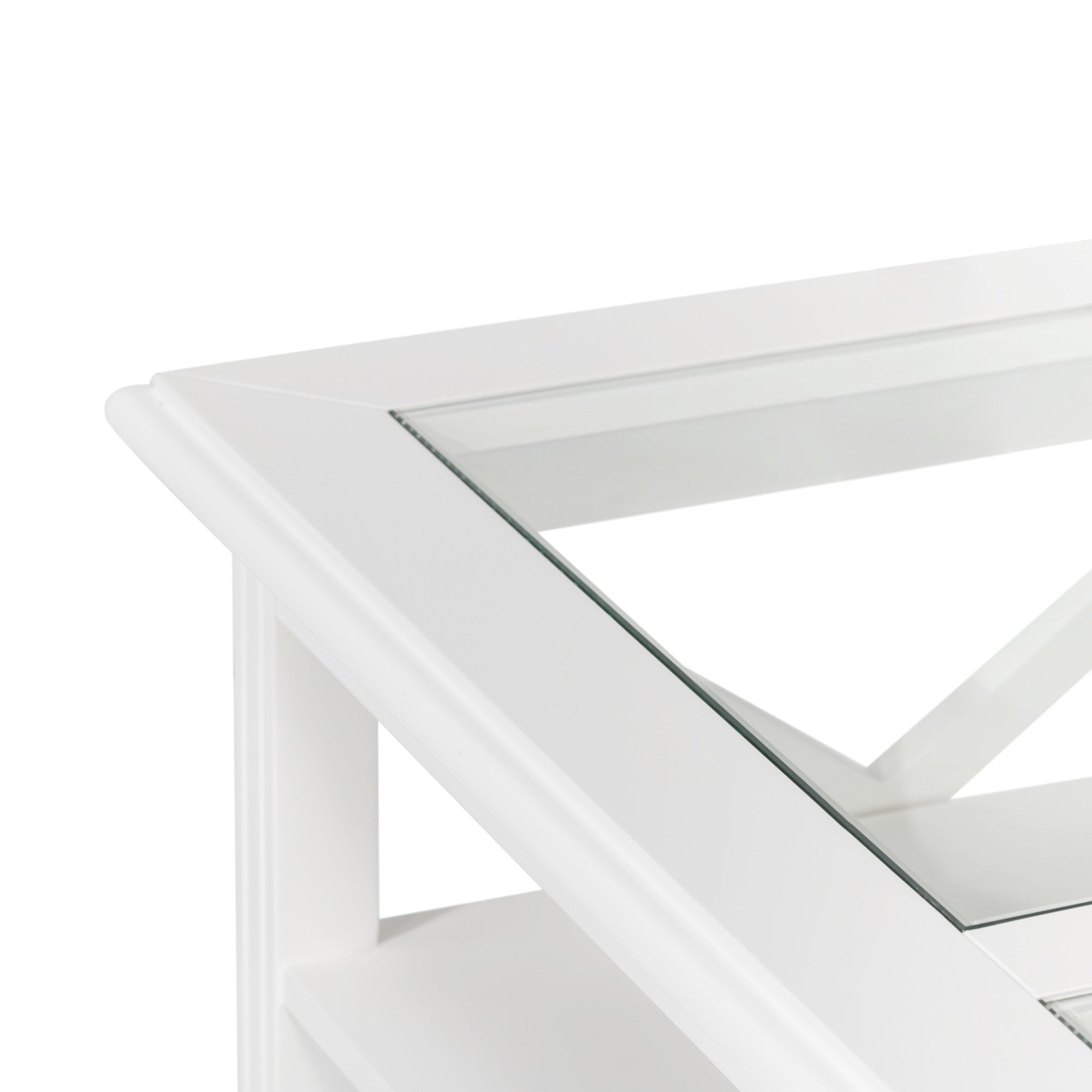 Sorrento Hamptons Square 120cm Coffee Table White - Image 7