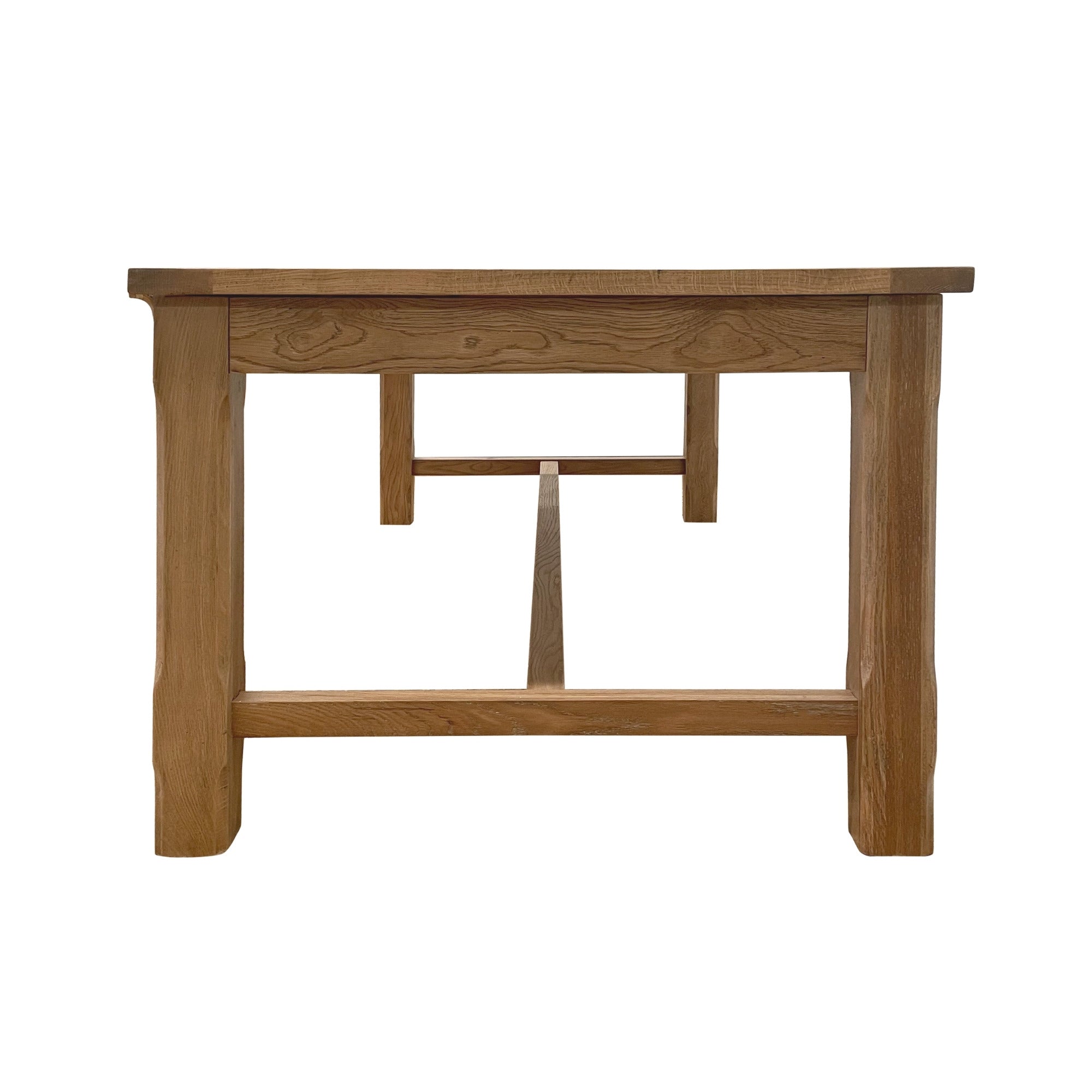 Balmoral Extendable 3.1 m Hamptons Oakwood Dining Table - Image 9