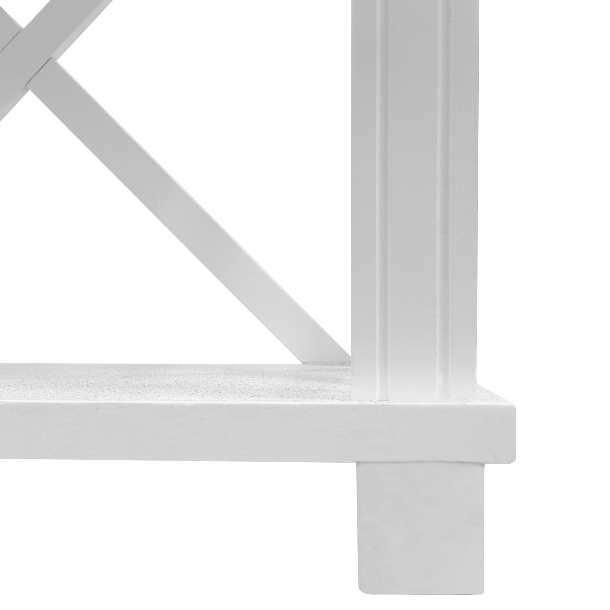 Sorrento 3 Drawer 190 cm Hamptons Console White - Image 10