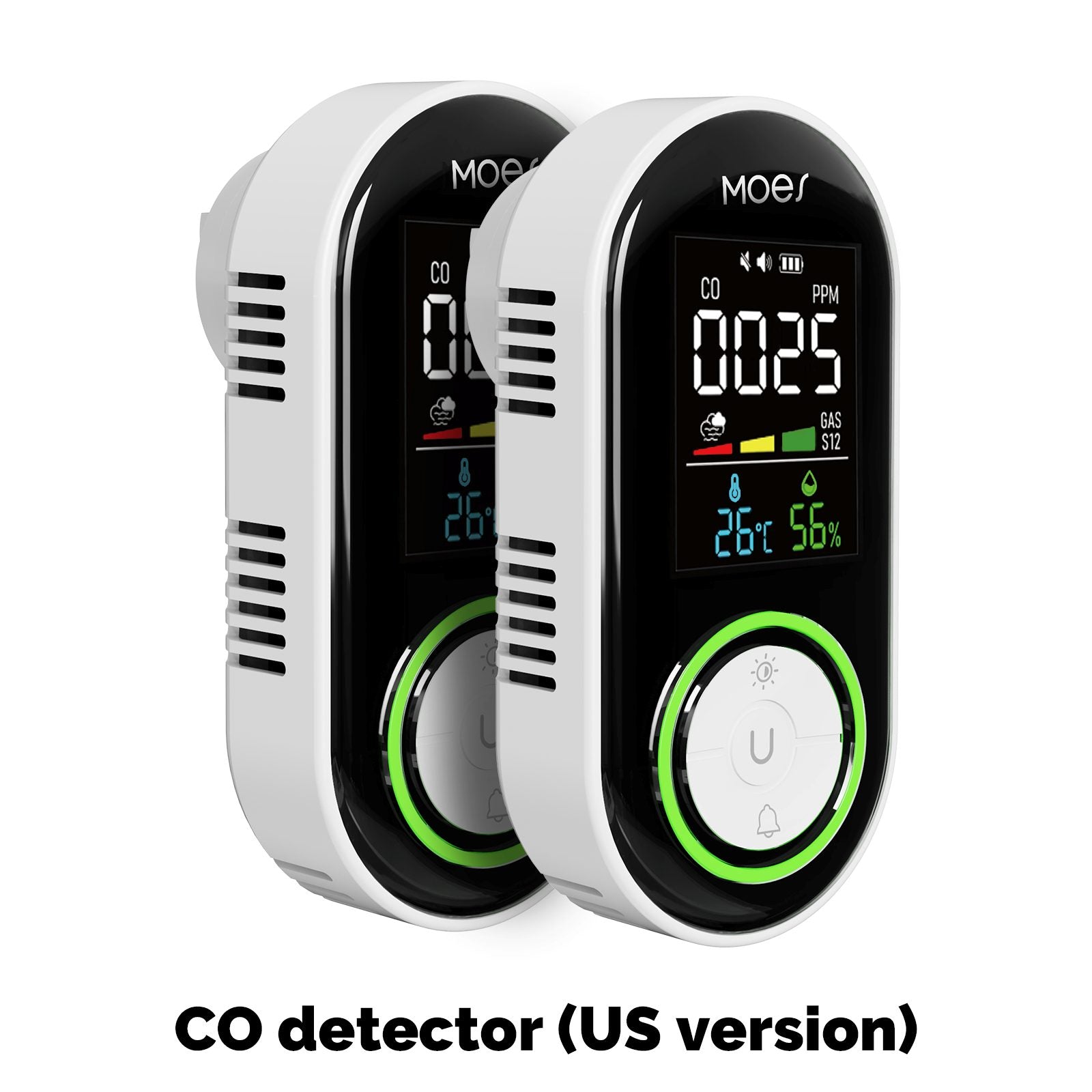 2nd Gen Plug-in Carbon Monoxide Detector with LED Display, Battery Backup 3-in-1 CO Sensor Temperature & Humidity(Non-Smart) - Image 10