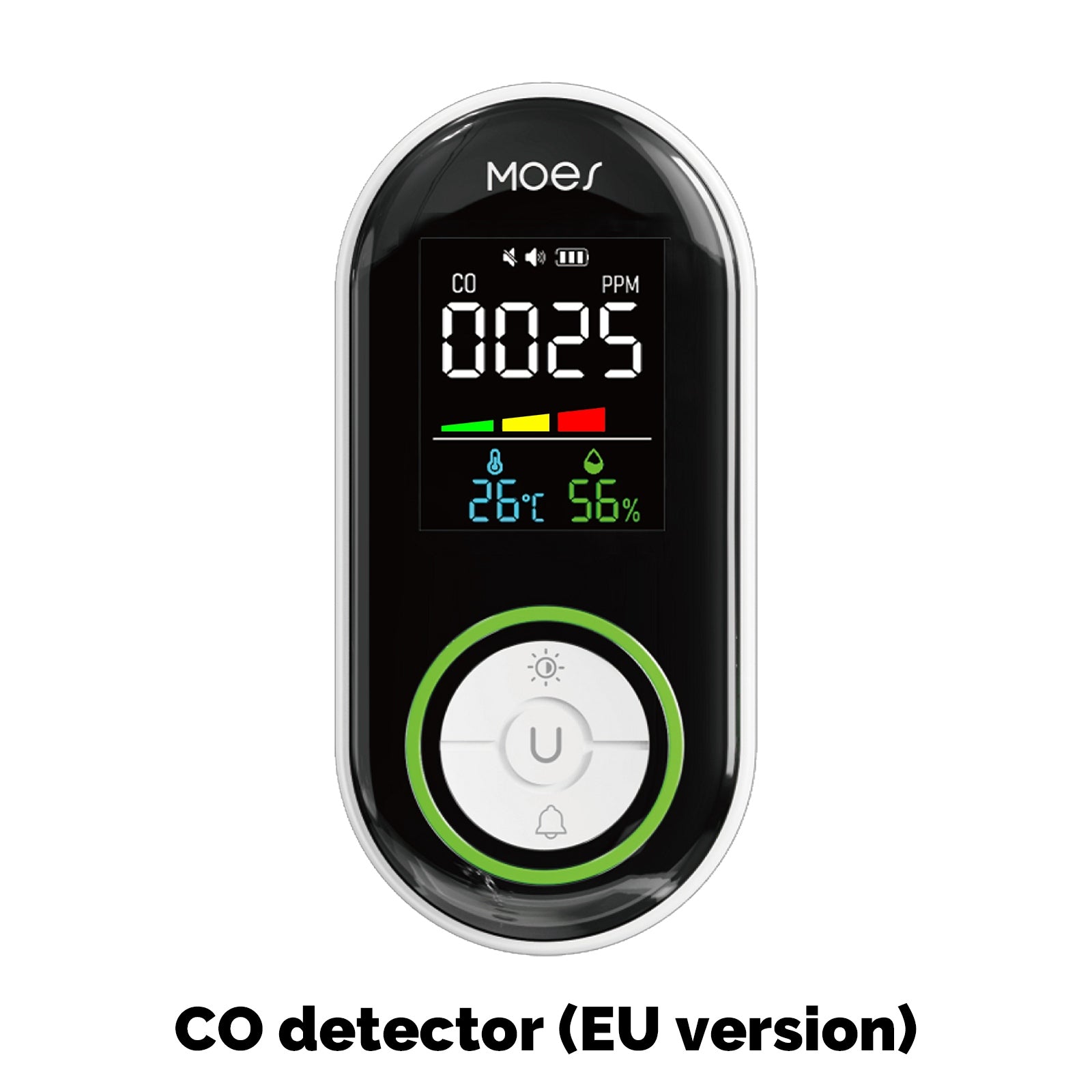 2nd Gen Plug-in Carbon Monoxide Detector with LED Display, Battery Backup 3-in-1 CO Sensor Temperature & Humidity(Non-Smart) - Image 9