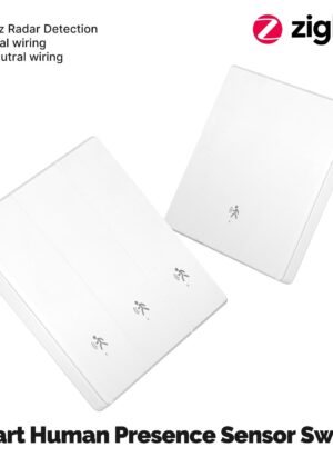 Tuya Zigbee Smart Human Presence mmWave Radar Detection Wall Light Switch Neutral Wire Optional EU Version
